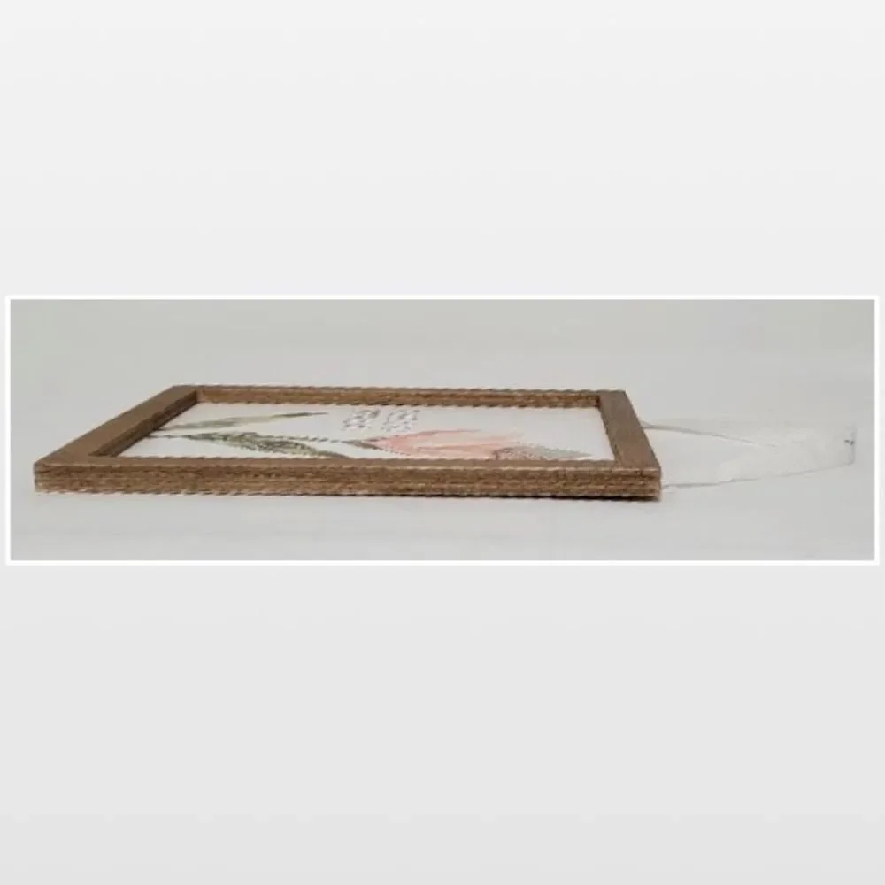New Spring Pink Flower On White Wood Home Sign